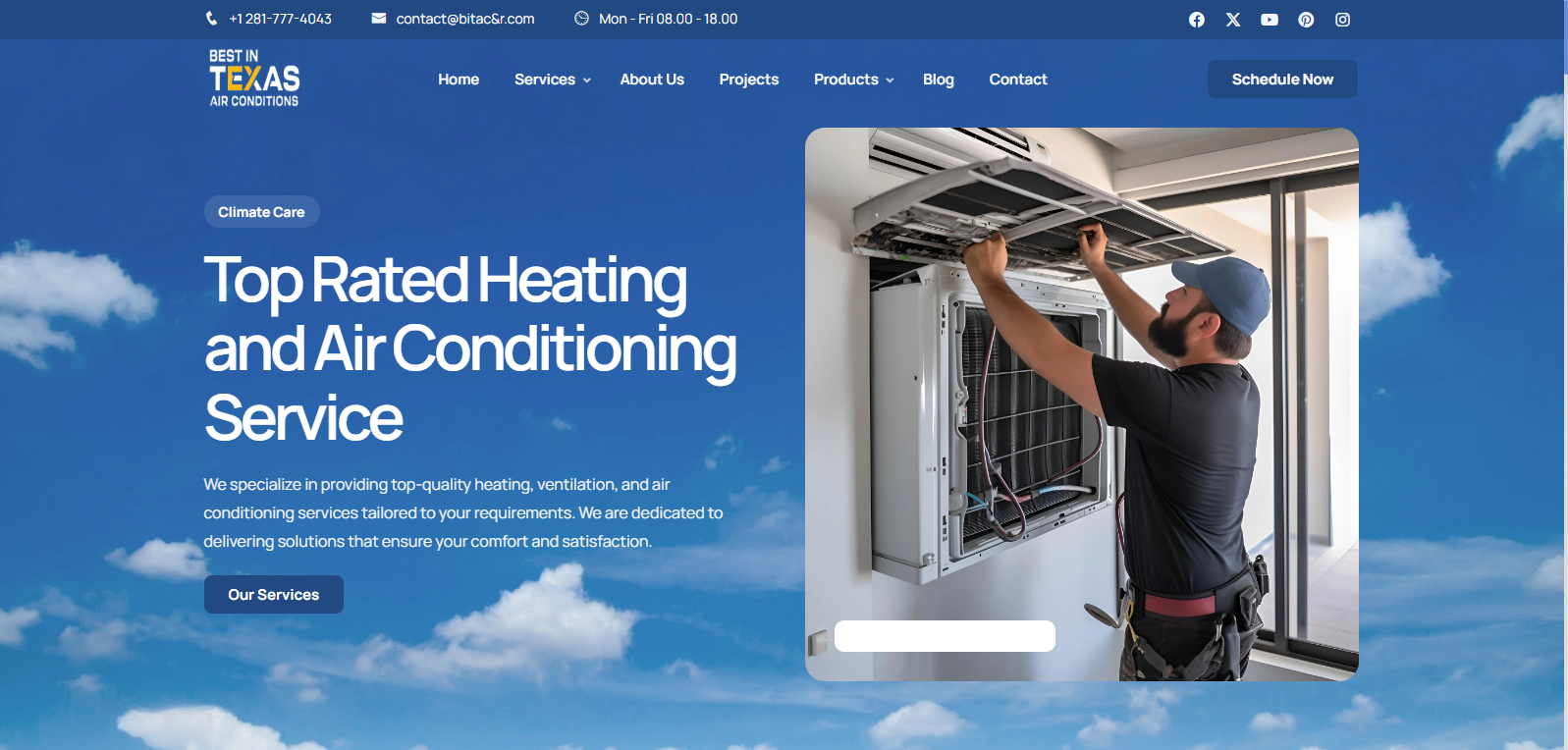 HVAC Demo Website